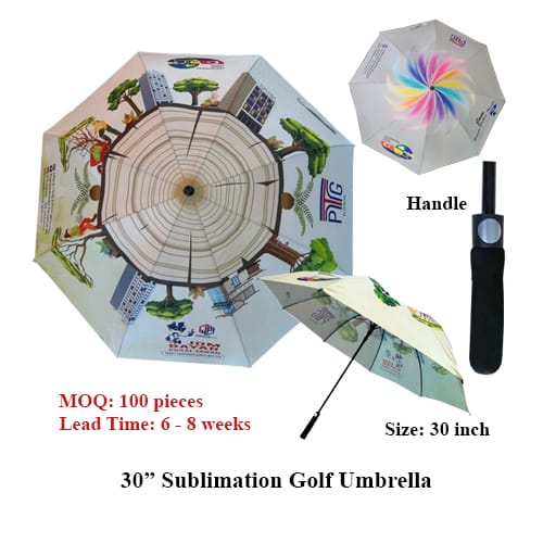 30” Sublimation Golf Umbrella Twinlink Services Corporate Gifts