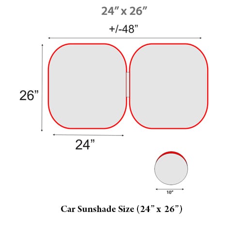 Car Sunshade Size (24” x 26”) Twinlink Services Corporate Gifts